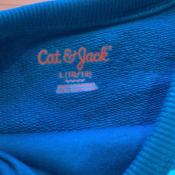 Cat and Jack blue sequin flippy sweatshirt EUC - Picture 4 of 4